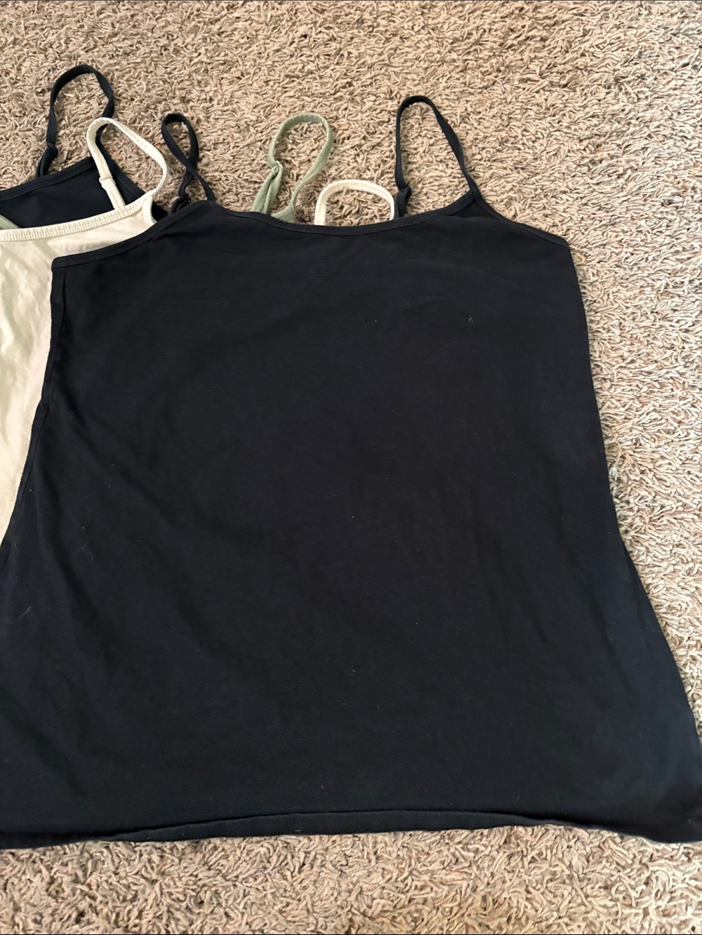 torrid Spaghetti Strap Camisole Set in Black, Olive, Cream Lot - Picture 8 of 12